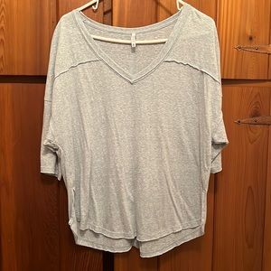 Oversized 3/4 sleeve shirt